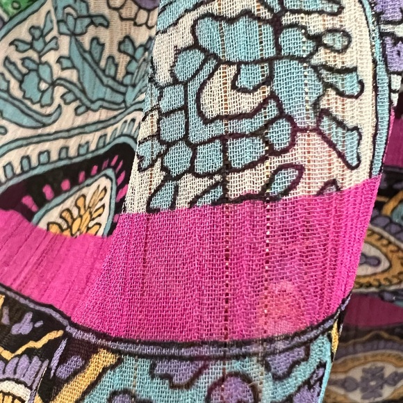 Colorful paisley sheer top - Picture 8 of 16